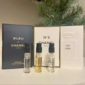 3 pcs Chanel perfume samples